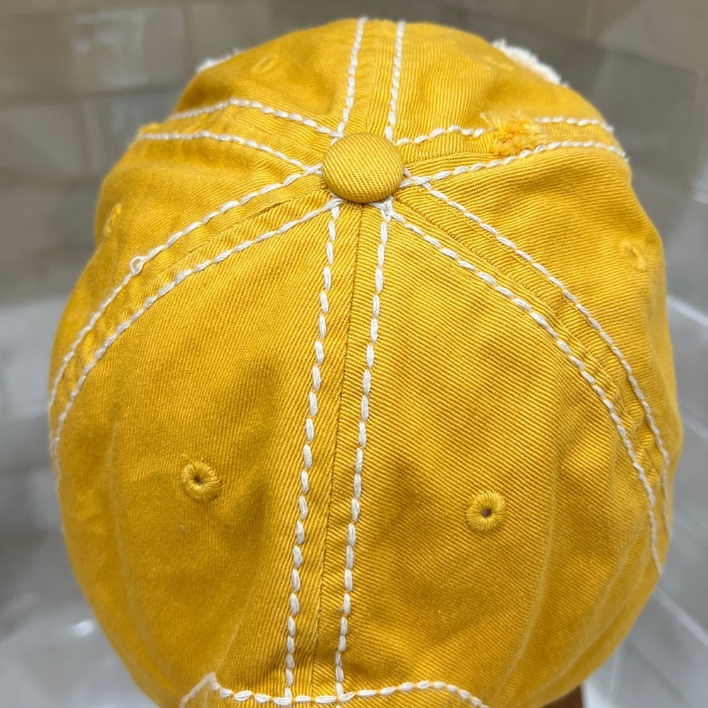 KBETHOS Vintage Mom of Girls Distressed Yellow Baseball Cap Adjustable Hat - Picture 4 of 8